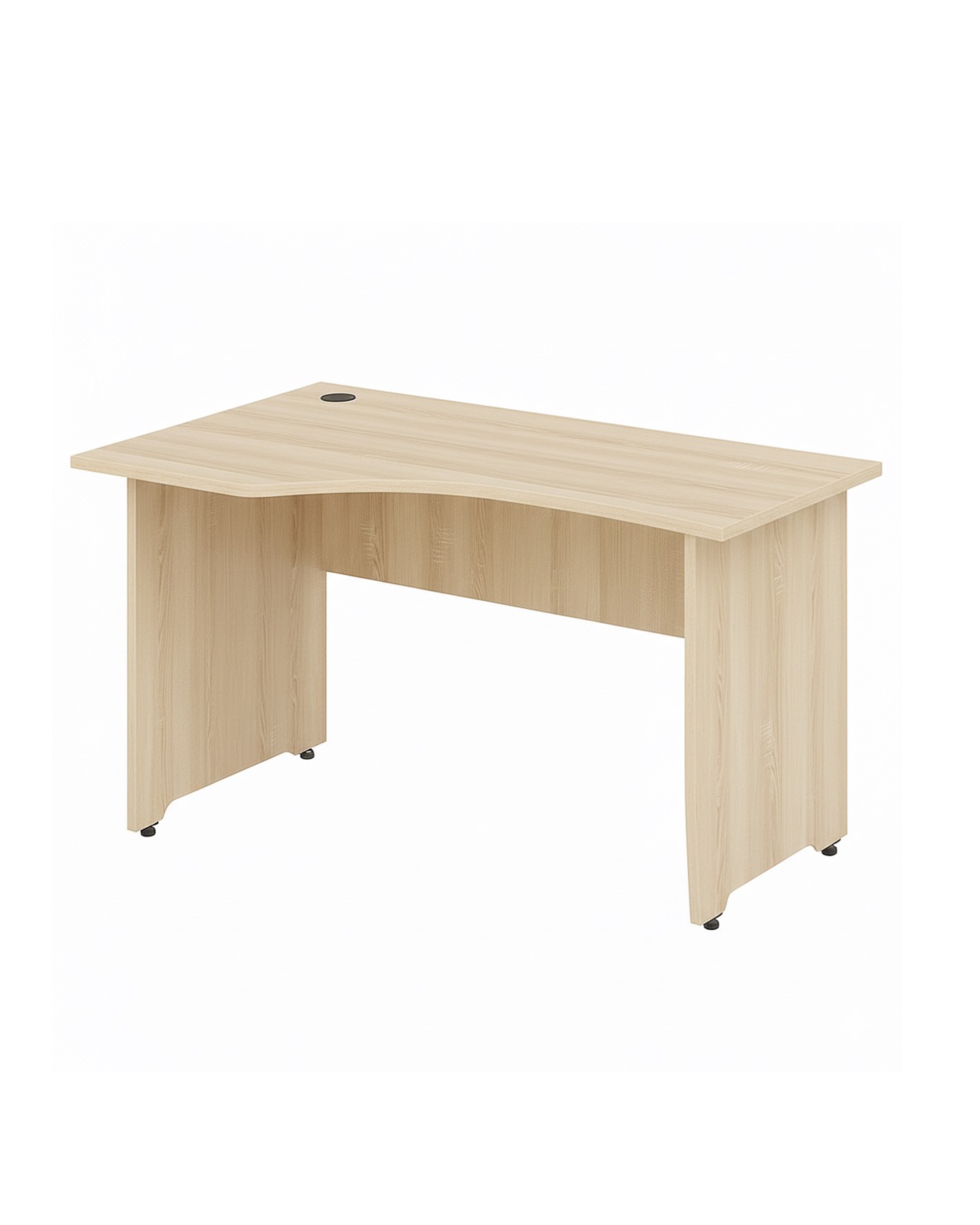 Стіл письмовий кутовий, з отвором для підводу електричних дротів, 1400х900х750, АНШАР ГРУП (8188)